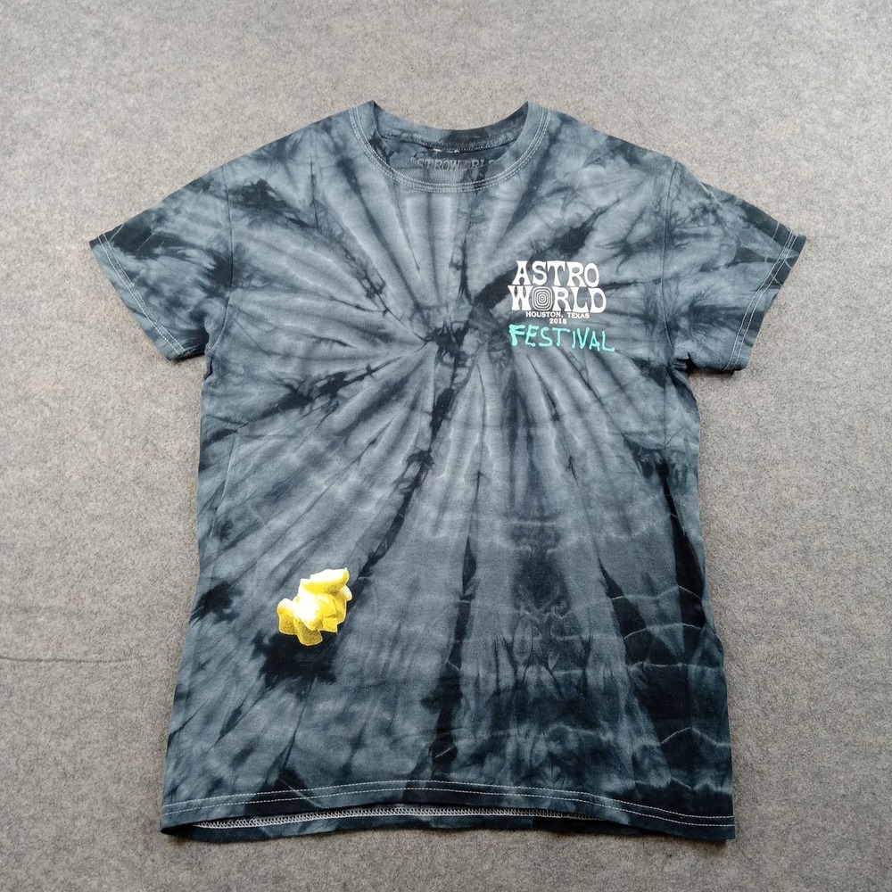 Astroworld Shirt‎ Men Small Travis Scott Tie Dye Festival Graphic Houston 2018